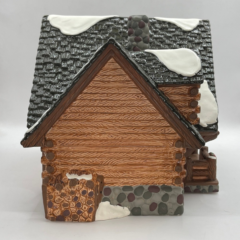 Dept 56 Snow Village Hunting Lodge 5445-3 Vintage 1993 Ceramic Lighted House - Picture 7 of 9